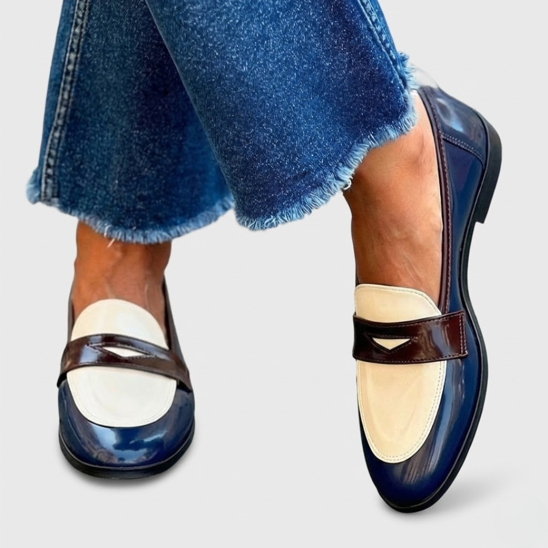 Claudia™ | Mocasines con Contraste