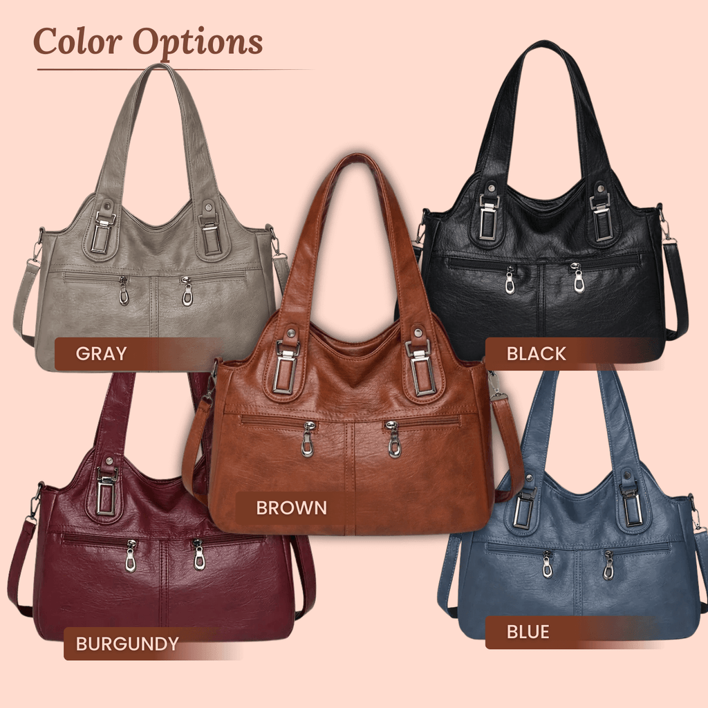 Flavia's Dual-Zip | Shoulder Bag