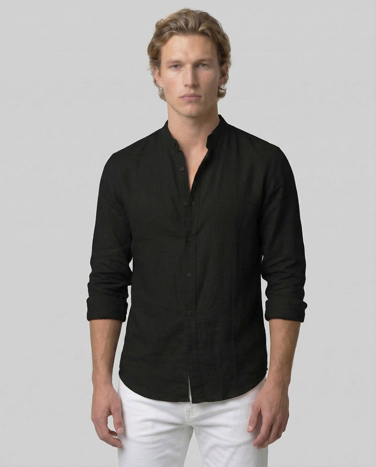 Camisa de lino transpirable