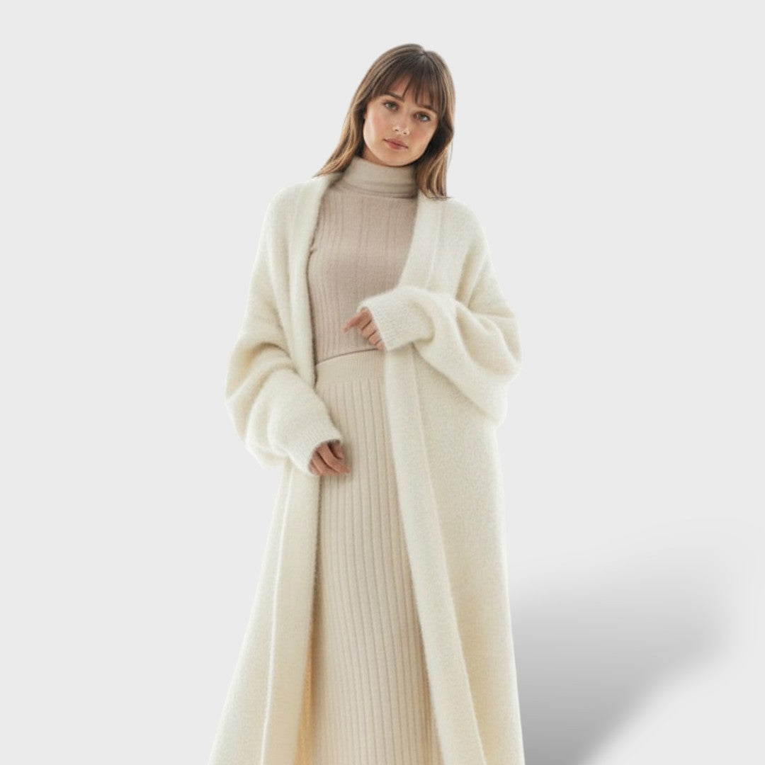 Abrigo Largo de Cachemira Luxe para Mujer