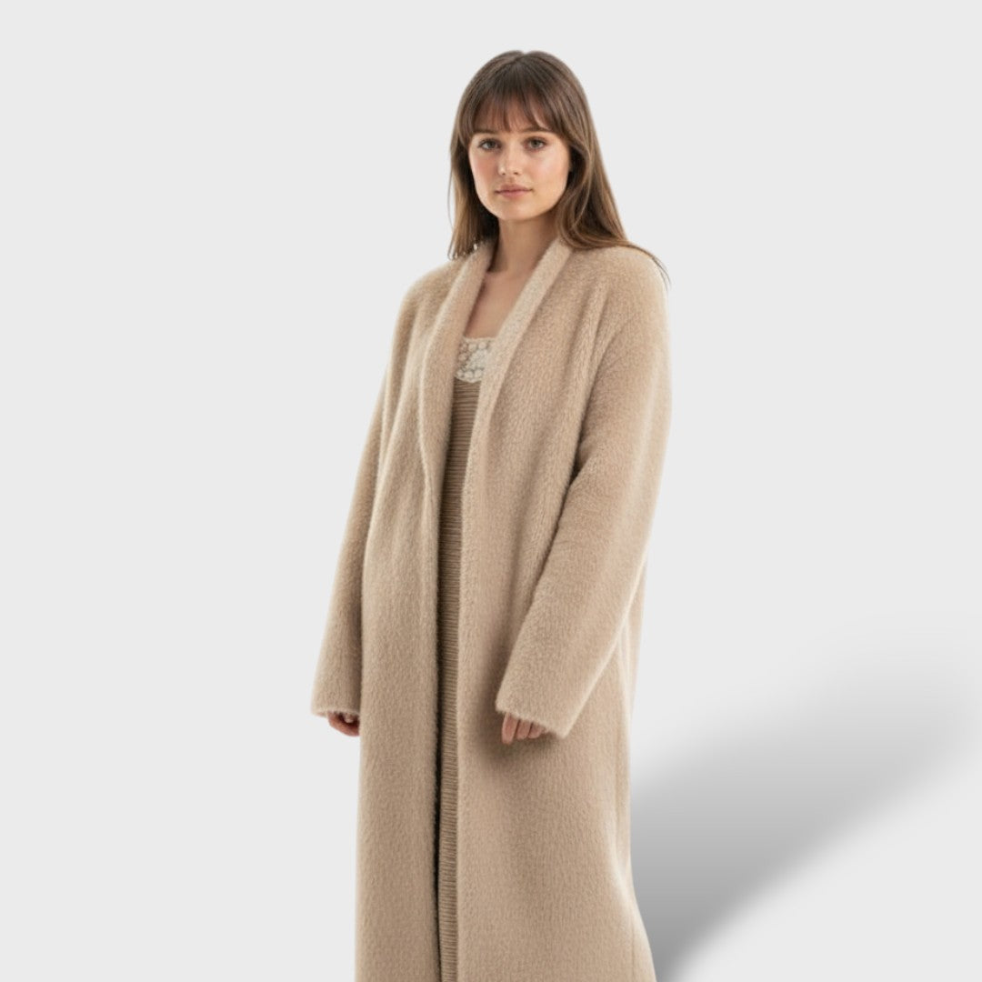 Abrigo Largo de Cachemira Luxe para Mujer