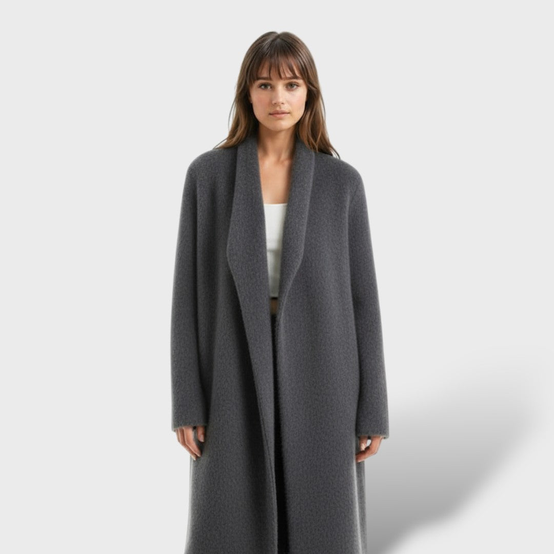 Abrigo Largo de Cachemira Luxe para Mujer