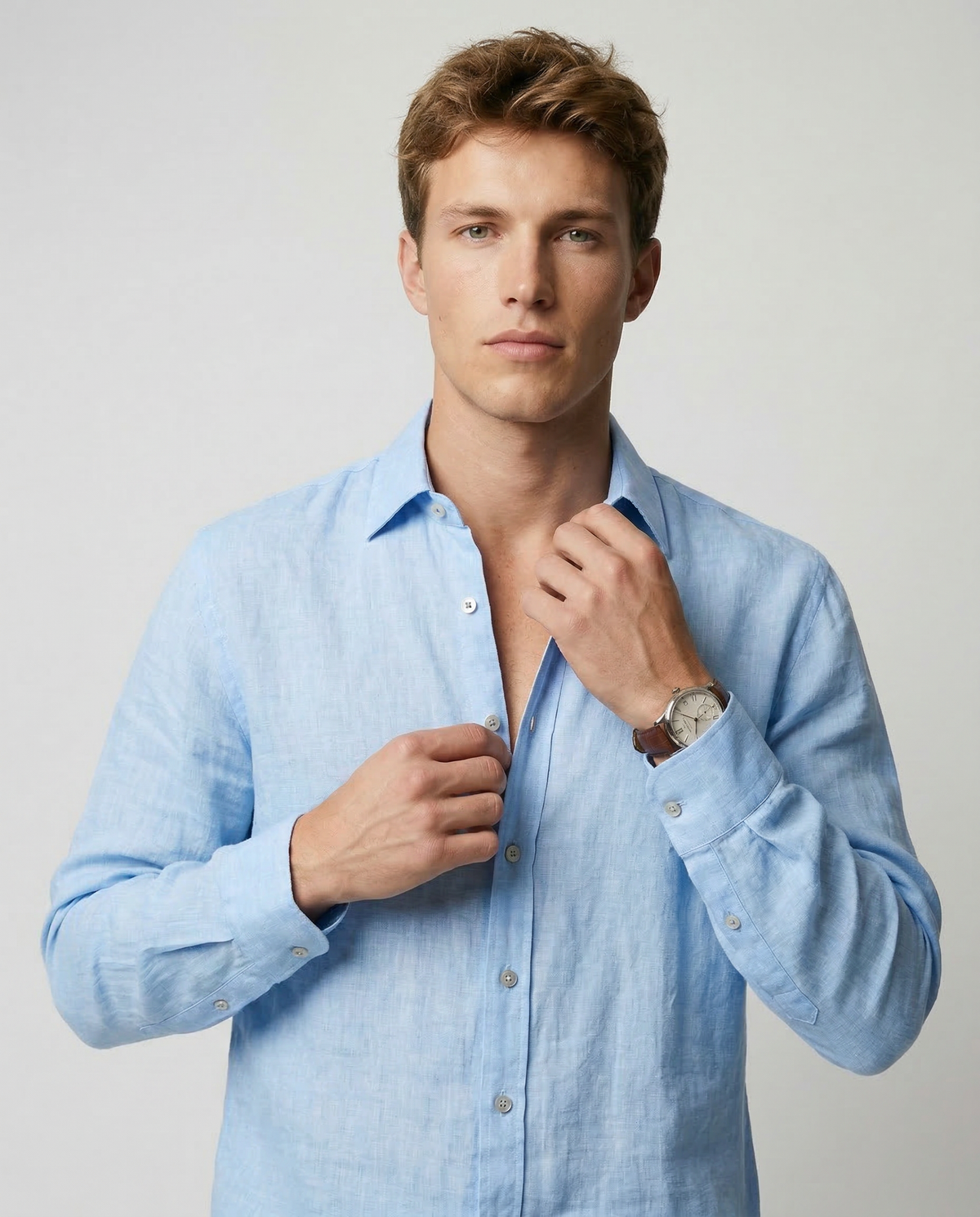 Camisa casual de lino