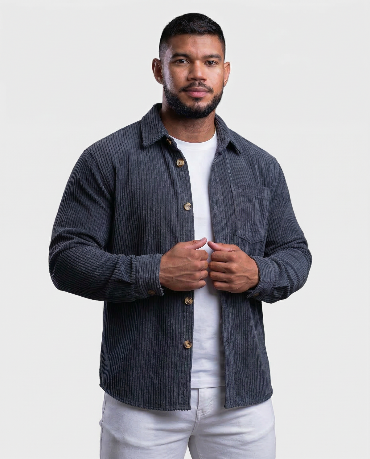 LONDON | Sobrecamisa de pana suave