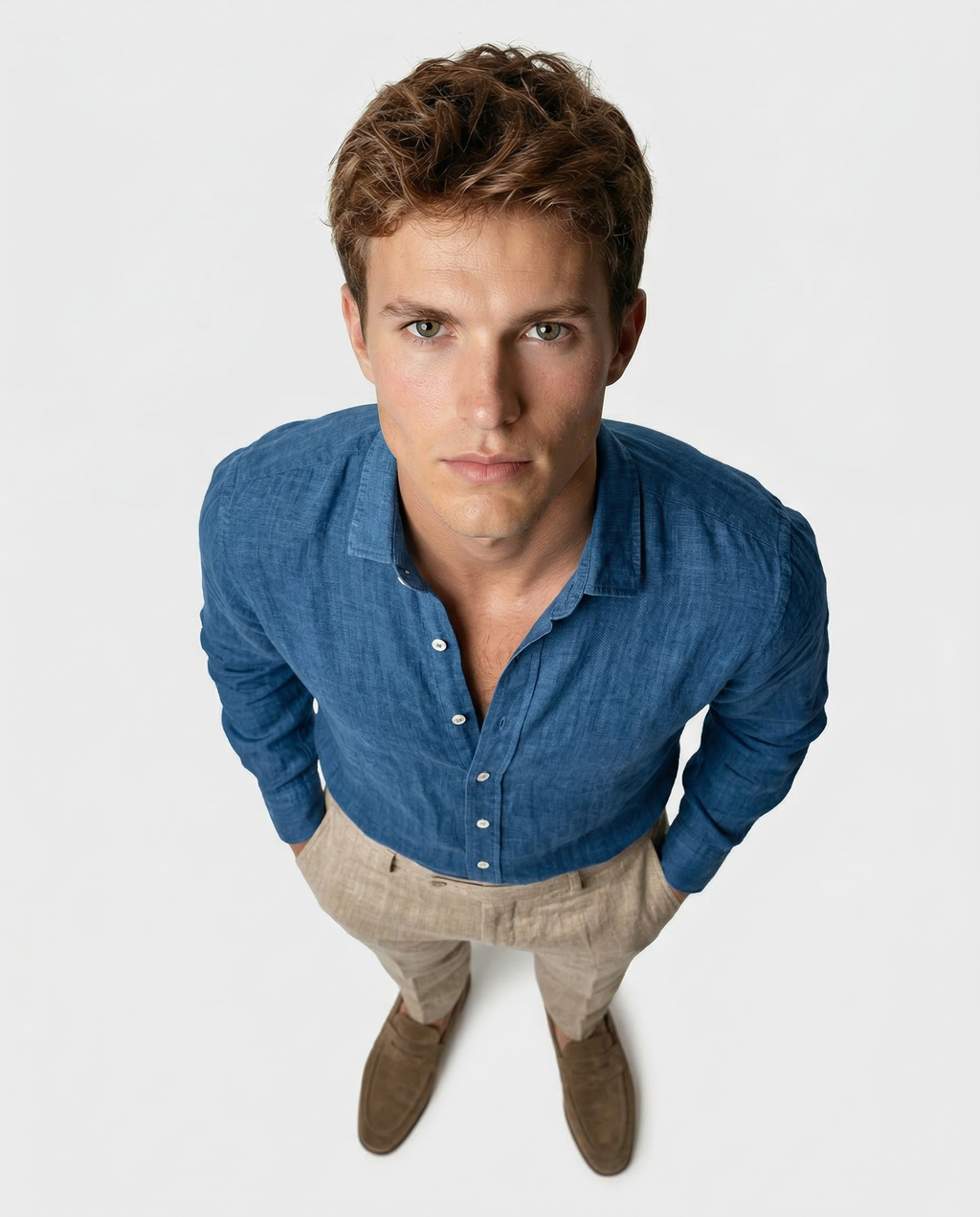 Camisa casual de lino