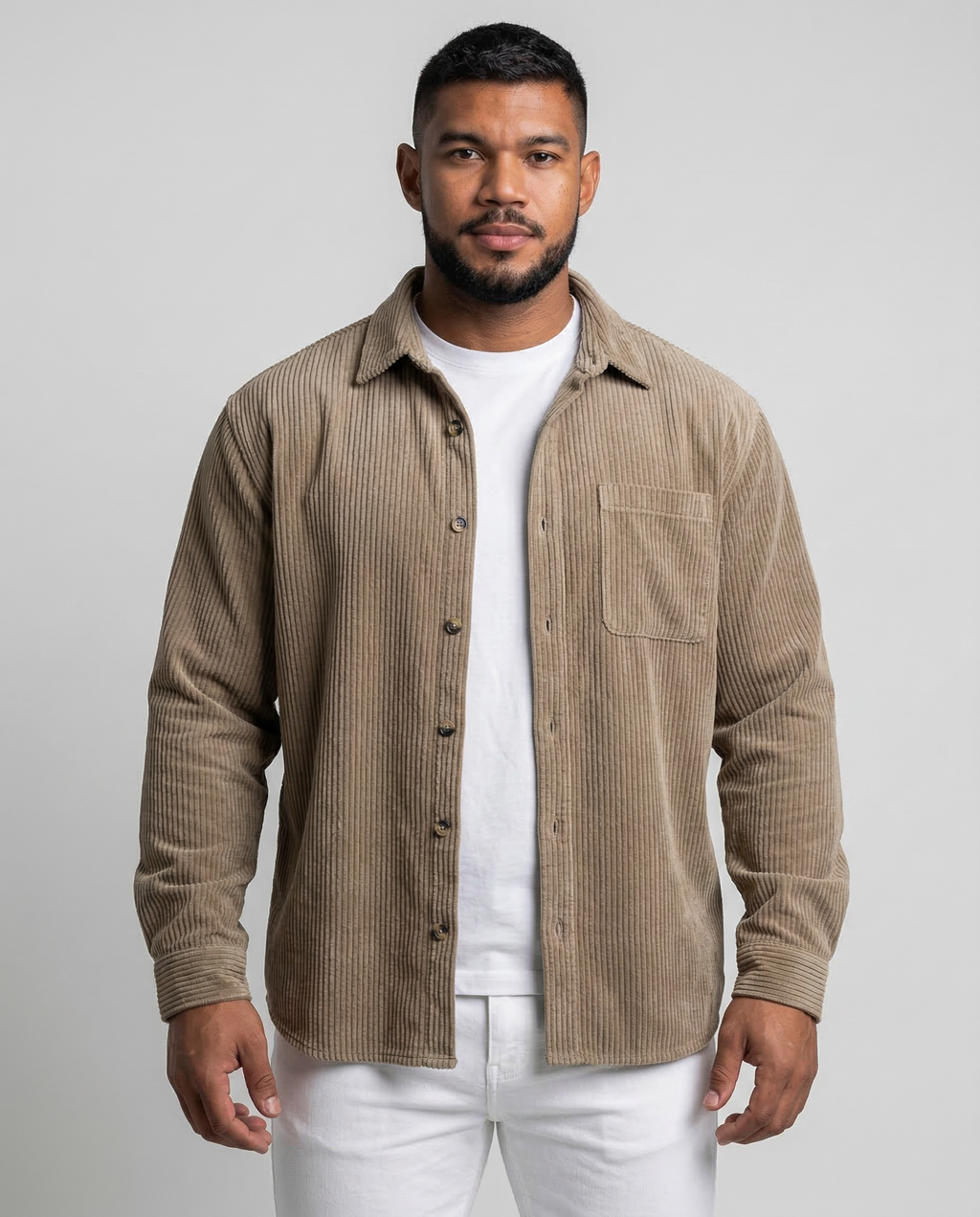 LONDON | Sobrecamisa de pana suave