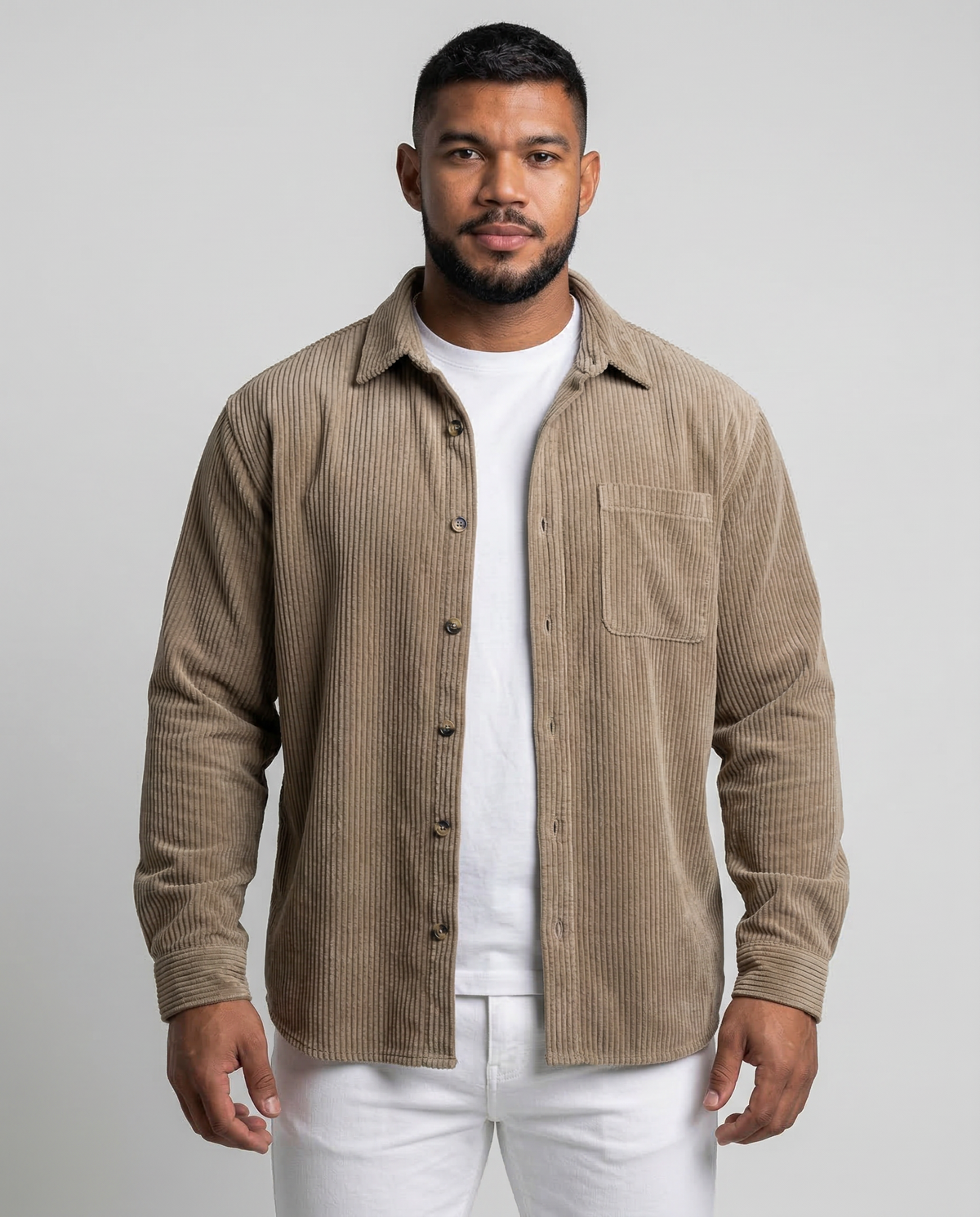 LONDON | Sobrecamisa de pana suave