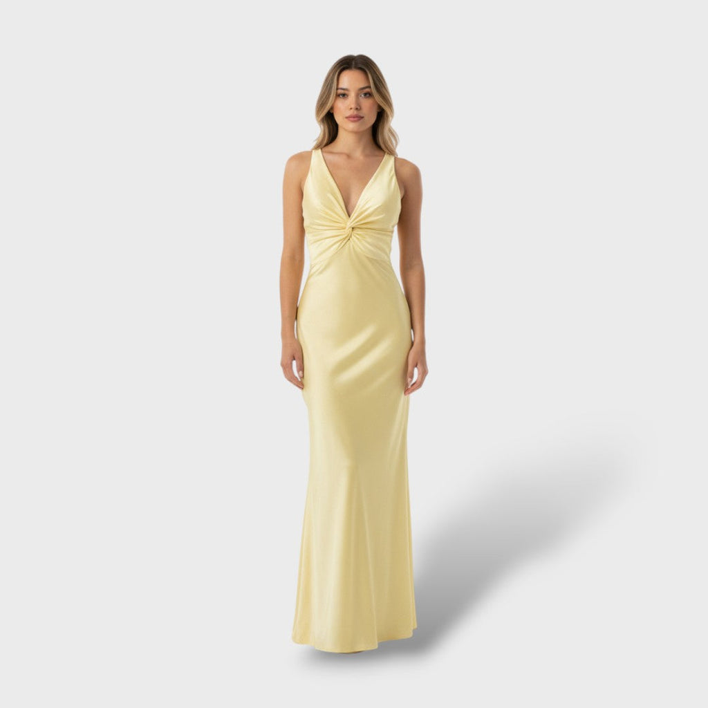 Vestido maxi elegante de fiesta sin mangas