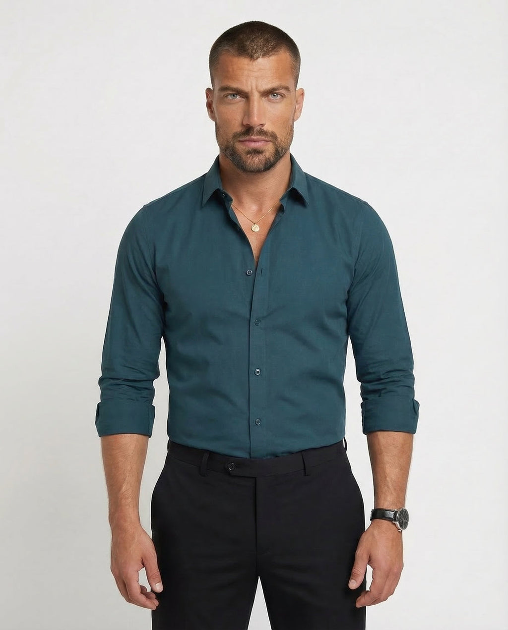 Mitchel™ | Camisa elástica sin arrugas para hombre